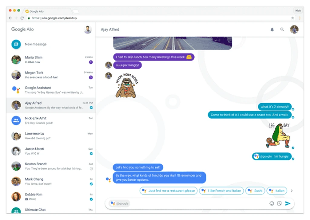 تا چند هفته دیگر نسخه دسکتاپ Google Allo منتشر می‌شود